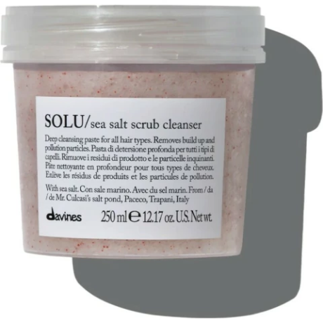 Очищающая паста-скраб с морской солью  - Davines Solu Sea salt scrub cleanser