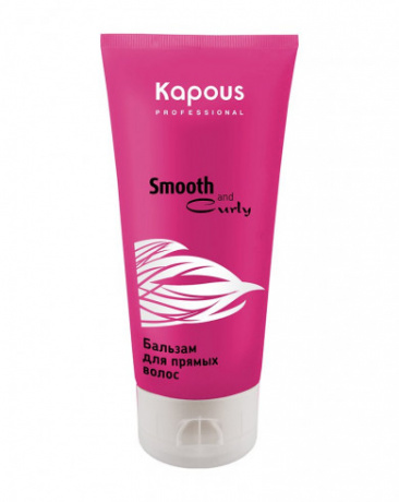 Бальзам для прямых волос - Kapous Professional Smooth and Curly Balm 200 мл