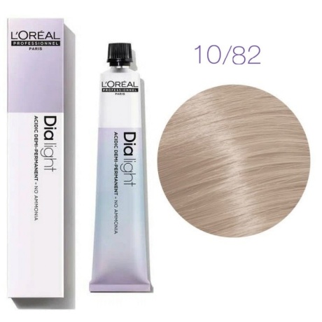 Краска для волос - L'Оreal Professionnel Dia Light 10.82 (Молочный коктейль Очень светлый мокка перламутровый)