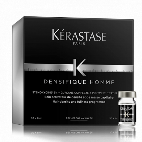 Гель-активатор густоты и роста волос 30 ампул*6 мл - Kerastase Densifique Densifique Homme 10*6