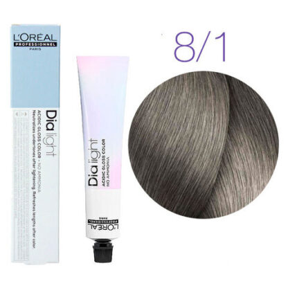 Краска для волос - L'Оreal Professionnel Dia Light 8.1 (Светлый блондин пепельный)
