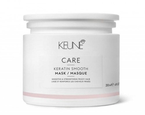 Маска лечебная Кератиновый локон - Keune Keratin Smooth Range Mask 200 мл