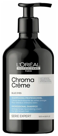 Крем-шампунь с синим пигментом  -L’Oreal Professionnel Serie Expert Chroma Creme Shampoo Blue