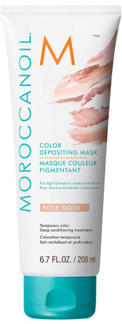 Маска тонирующая для волос Розовое золото - Moroccanoil Color Depositing Mask Rose Gold 200 мл