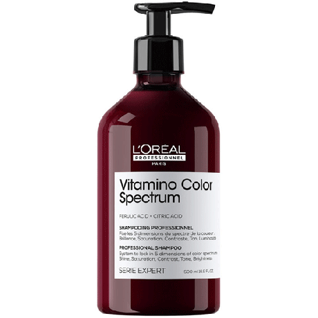 Бессульфатный шампунь для всех типов окрашенных волос -L’Oreal Professionnel Serie Expert Vitamino Color Spectrum Shampoo