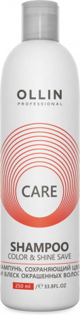 Шампунь, сохраняющий цвет и блеск - Ollin Professional Care Color & Shine Save Shampoo