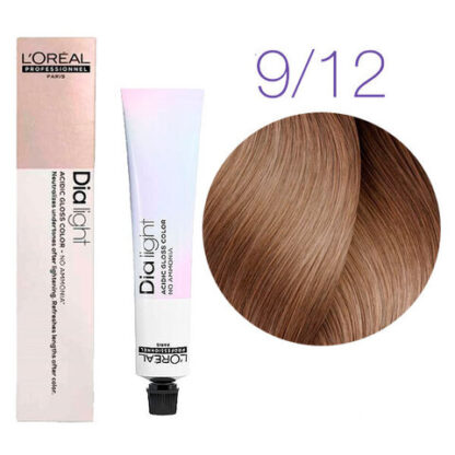 Краска для волос - L'Оreal Professionnel Dia Light  9.12 (Молочный коктейль холодный перламутровый)