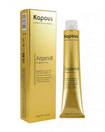 Обесцвечивающий крем для волос с маслом арганы - Kapous Fragrance free Arganoil Bleaching Cream 150 г