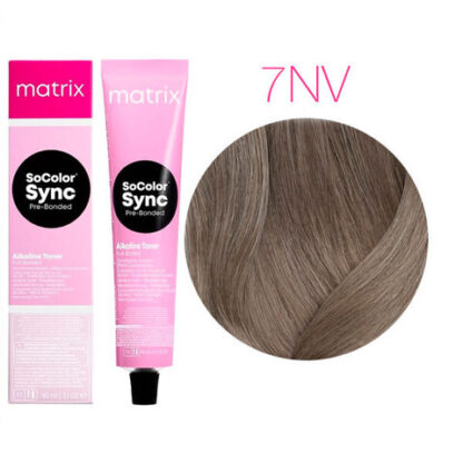 Краска для волос Mаtrix SoColor Sync Pre-Bond 7NV  (Блондин натуральный перламутровый) 