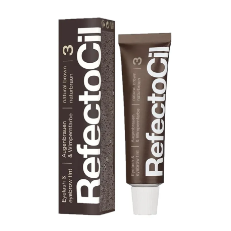 Краска для бровей и ресниц - RefectoCil №3 natural brown (коричневый) 