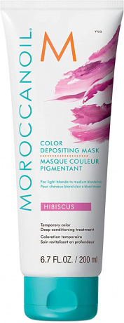 Маска тонирующая для волос Гибискус - Moroccanoil Color Depositing Mask Hibiscus 200 мл