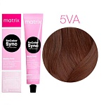 Краска для волос Светлый шатен перламутрово- пепельный  - Mаtrix Color Sync 5VA  