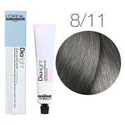 Краска для волос - L'Оreal Professionnel Dia Light 8.11 (Светлый блондин глубокий пепельный)