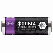 Фольга парикмахерская 16 мкм, серебро 12 см х 50 м