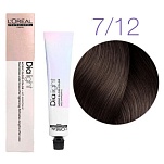 Краска для волос - L'Оreal Professionnel Dia Light 7.12 (Блондин пепельно перламутровый)  № 7.12