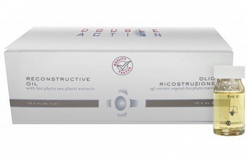 Масло восстанавливающее - Hair Company Double Action Olio Ricostruzione 10*10