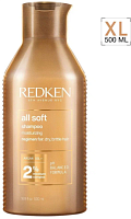 Шампунь с аргановым маслом для сухих и ломких волос - Redken All Soft Shampoo  