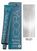Экстрасветлый блондин пепельный сандрэ - Schwarzkopf Igora Royal Highlifts Hair Color 10-21
