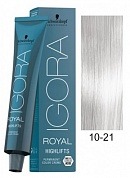 Экстрасветлый блондин пепельный сандрэ - Schwarzkopf Igora Royal Highlifts Hair Color 10-21  10-21