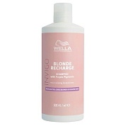  Шампунь-нейтрализатор желтизны для холодных светлых оттенков -Wella Professional  Invigo Blonde Recharge Cool Blonde Color Refreshing Shampoo