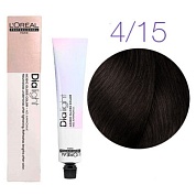 Краска для волос - L'Оreal Professionnel Dia Light 4.15 (Шатен пепельный красное дерево)