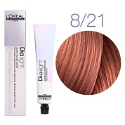 Краска для волос - L'Оreal Professionnel Dia Light  8.21 (Светлый блондин перламутровый пепельный)