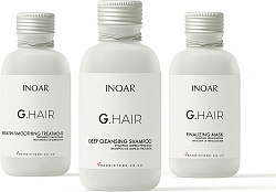 Inoar G-Hair Keratin набор (Шампунь, Рабочий состав, Маска закрепляющая) Inoar G-Hair Keratin