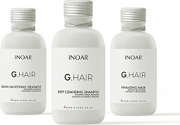 Inoar G-Hair Keratin набор (Шампунь, Рабочий состав, Маска закрепляющая)