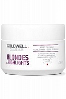 Маска интенсивная для осветленных и мелированных волос - Goldwell Dualsenses Blondes & Highlights 60sec Treatment   60sec Treatment  