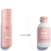  Шампунь-нейтрализатор желтизны для холодных светлых оттенков - Wella Professional  Invigo Blonde Recharge Cool Blonde Color Refreshing Shampoo