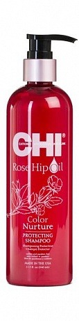 Шампунь поддержание цвета с маслом дикой розы - CHI Rose Hip Oil Protecting Shampoo 