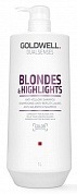 Шампунь для осветленных и мелированных волос-Goldwell DualSenses Blondes & Highlights Anti-Brassiness Shampoo  