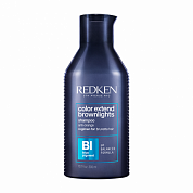 Нейтрализующий Шампунь для тёмных волос с синим пигментом - Редкен Color Extend Brownlights Shampoo