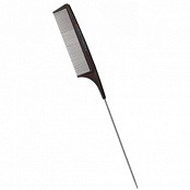 Расческа карбоновая с металлической ручкой CC-T   Comb Tail CC-T