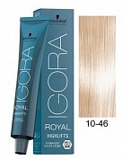 Экстрасветлый блондин бежевый шоколадный - Schwarzkopf Igora Royal Highlifts Hair Color 10-46  10-46