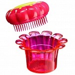 Расческа для волос детская розовая  - Tangle Teezer Magic Flowerpot Princess Pink