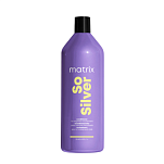 Шампунь для нейтрализации желтизны у блондинок 8-10 уровней тона- Mаtrix Total Results So Silver Shampoo 