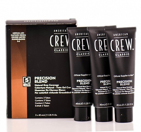 Краска для седых волос пепельный оттенок 5/6 - American Crew Precision Blend Natural Gray Med Ash