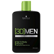 Шампунь для волос и тела - Schwarzkopf Professional [3D]MEN Hair & Body Shampoo 
