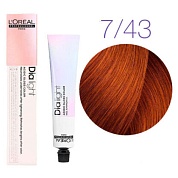 Краска для волос - L'Оreal Professionnel Dia Light 7.43 (Блондин медно-золотистый) 