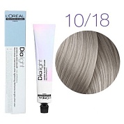 Краска для волос - L'Оreal Professionnel Dia Light 10.18 (Молочный коктейль пепельный мокка) 