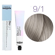 Краска для волос - L'Оreal Professionnel Dia Light 9.1 (Молочный коктейль пепельный)