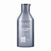 Шампунь с ультрафиолетовым пигментом для тонирования и укрепления пепельных и ультрахолодных оттенков блонд - Редкен Color Extend Graydiant Shampoo 