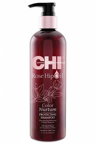 Шампунь поддержание цвета с маслом дикой розы - CHI Rose Hip Oil Protecting Shampoo  