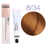 Краска для волос -  L'Оreal Professionnel Dia Light 8.34 (Светлый блондин золотисто-медный) № 8.34