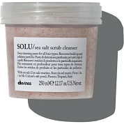 Очищающая паста-скраб с морской солью  - Davines Solu Sea salt scrub cleanser