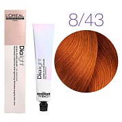 Краска для волос -  L'Оreal Professionnel Dia Light 8.43 (Светлый блондин медно-золотистый) 