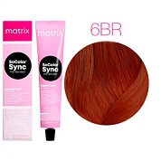 Краска для волос Темный Блондин Коричнево-Красный - Mаtrix Color Sync 6BR
