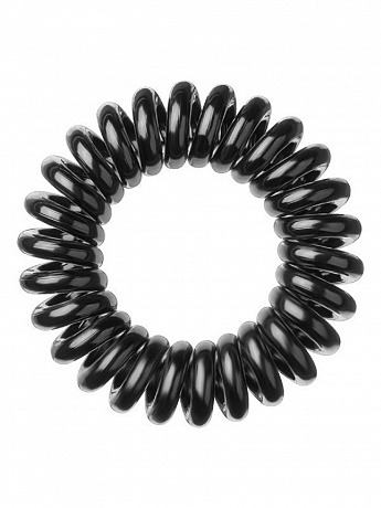 Резинка для волос экстра сильной фиксации черная -Invisibobble Hair ring POWER True Black 